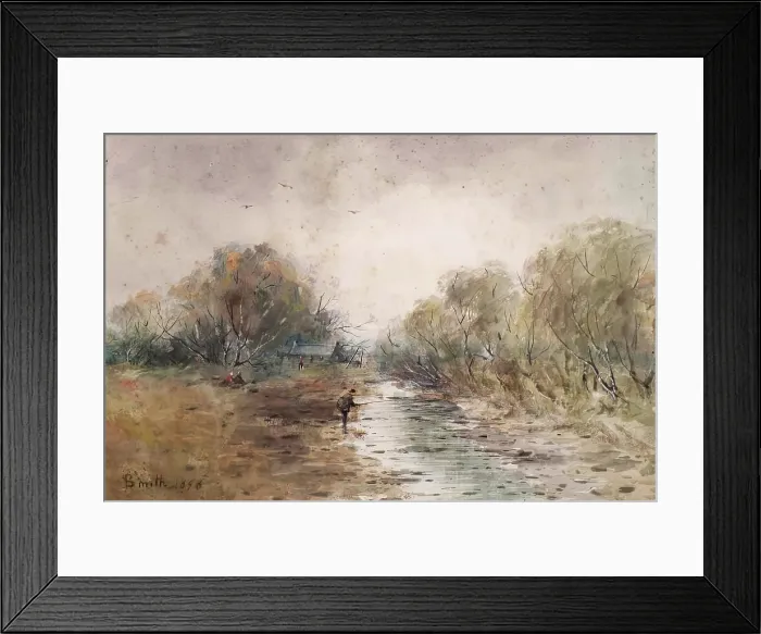 Framed Print : On Murthly Muir, 1898. Creator: I Smith Framed Print : On Murthly Muir, 1898. Creator: I Smith