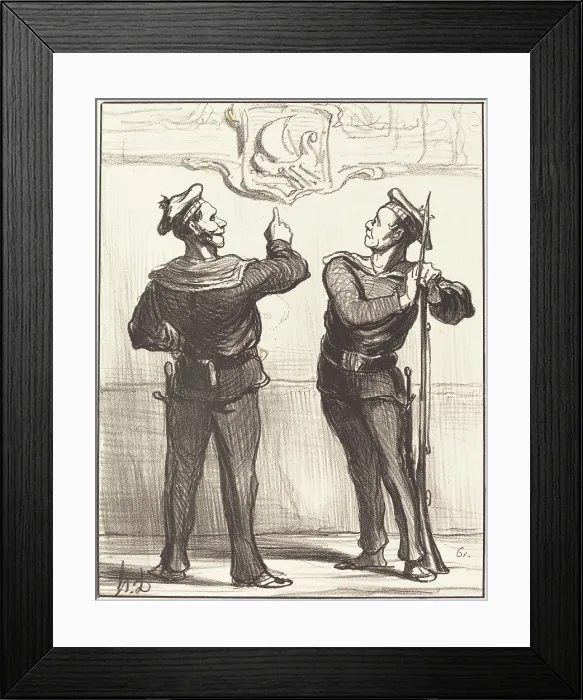 Framed Print : Nous ne nous serions jamais doutes tout de meme... 1870. Creator: Honore Daumier Framed Print : Nous ne nous serions jamais doutes tout de meme... 1870. Creator: Honore Daumier