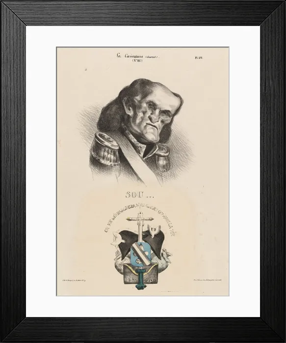 Framed Print : Sou... 1832. Creator: Honore Daumier Framed Print : Sou... 1832. Creator: Honore Daumier