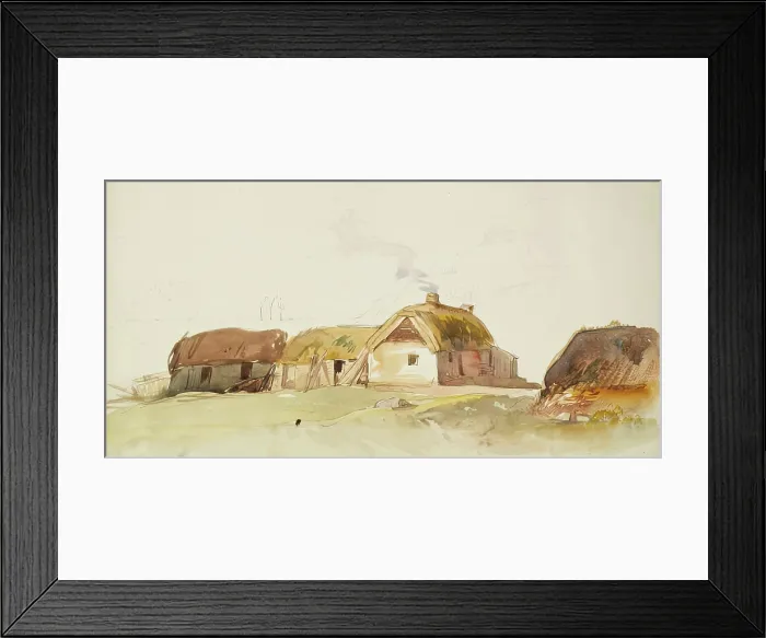 Framed Print : Farm Buildings, c1840s. Creator: John Phillip Framed Print : Farm Buildings, c1840s. Creator: John Phillip