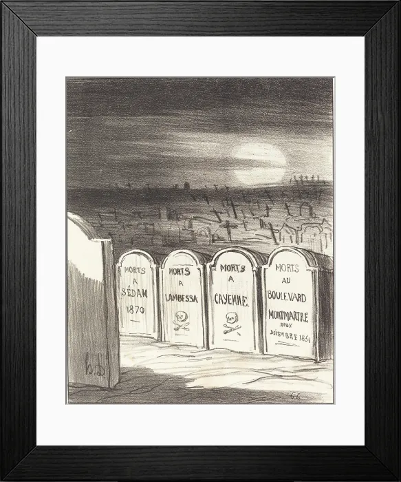 Framed Print : Square Napoleon, 1870. Creator: Honore Daumier Framed Print : Square Napoleon, 1870. Creator: Honore Daumier