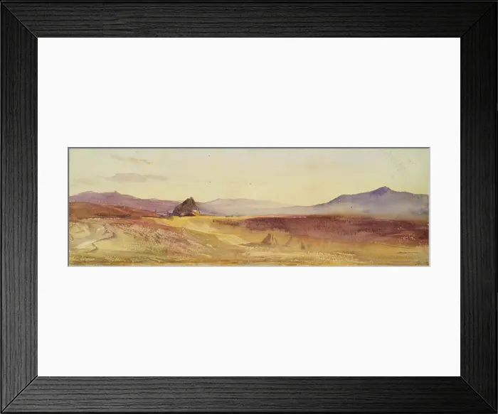 Framed Print : Landscape, Fields and Hills, c1840s. Creator: John Phillip Framed Print : Landscape, Fields and Hills, c1840s. Creator: John Phillip