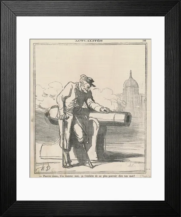 Framed Print : Pauvre vieux, t'es comme moi... 1870. Creator: Honore Daumier. Pauvre vieux, t'es comme moi... 1870. Creator: Honore Daumier Framed Print : Pauvre vieux, t'es comme moi... 1870. Creator: Honore Daumier. Pauvre vieux, t'es comme moi... 1870. Creator: Honore Daumier