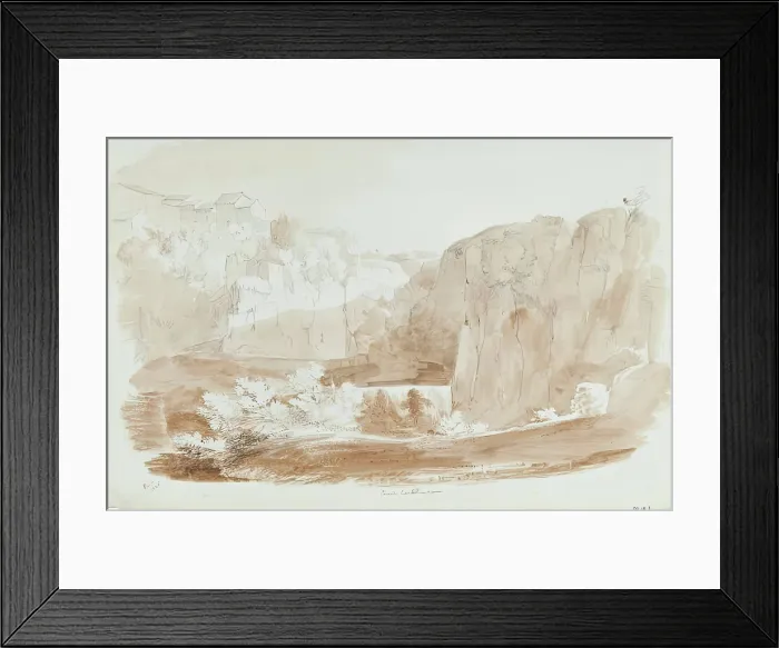Framed Print : Civita Castellana, 1825. Creator: James William Giles Framed Print : Civita Castellana, 1825. Creator: James William Giles