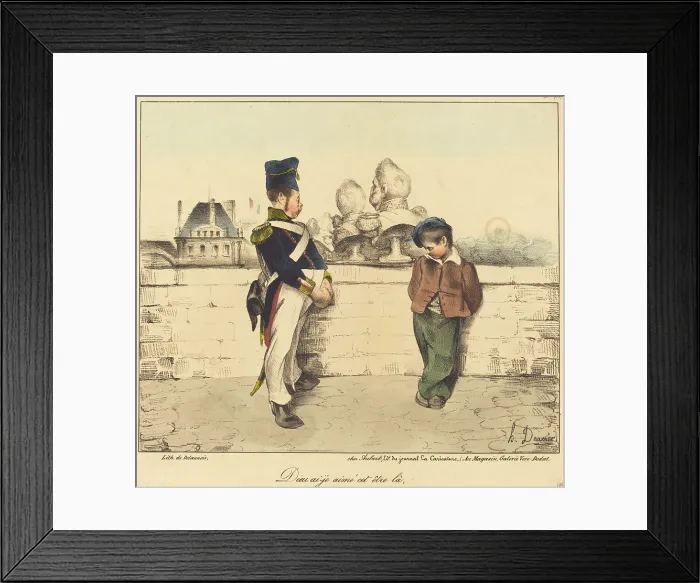 Framed Print : Dieu ai-je aime cet etre la, 1831. Creator: Honore Daumier Framed Print : Dieu ai-je aime cet etre la, 1831. Creator: Honore Daumier