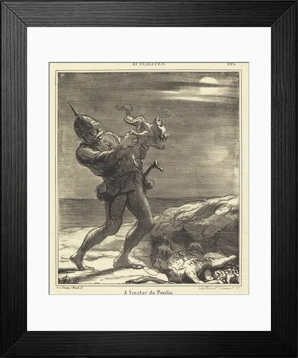 Framed Print : A l'instar de Pantin, 1869. Creator: Honore Daumier. A l'instar de Pantin, 1869. Creator: Honore Daumier Framed Print : A l'instar de Pantin, 1869. Creator: Honore Daumier. A l'instar de Pantin, 1869. Creator: Honore Daumier