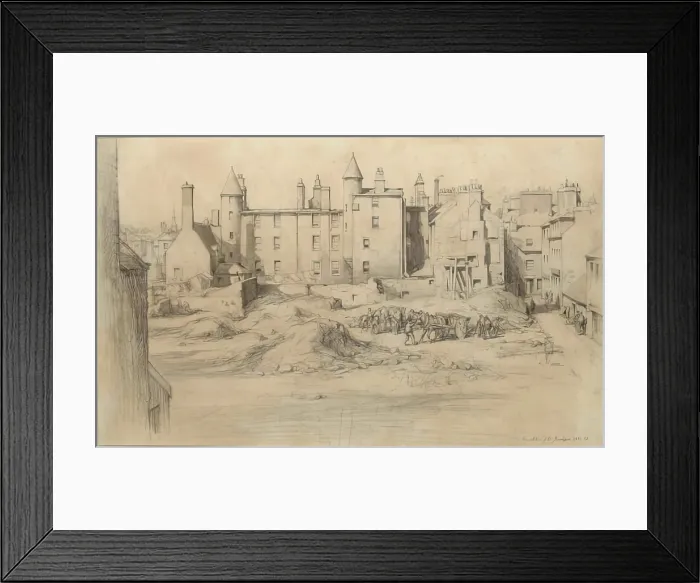 Framed Print : The Demolition of the Guestrow, 1931 - 1932. Creator: William Smith Framed Print : The Demolition of the Guestrow, 1931 - 1932. Creator: William Smith