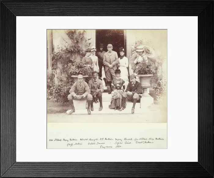 Framed Print : Family Group at Erigmore, from an album compiled by Sir John Everett Millais, 1880. Creator: Unknown Framed Print : Family Group at Erigmore, from an album compiled by Sir John Everett Millais, 1880. Creator: Unknown