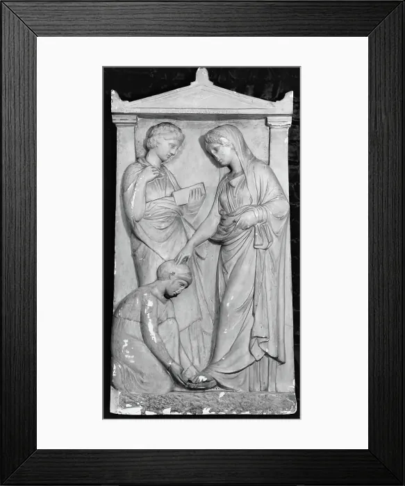 Framed Print : Grave Stele of Ameinokleia, c400 B.C. Creator: Unknown Framed Print : Grave Stele of Ameinokleia, c400 B.C. Creator: Unknown