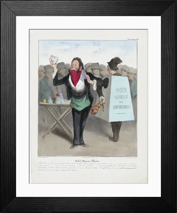 Framed Print : Plate 14: Robert Macaire Libraire, 1838. Creator: Honore Daumier Framed Print : Plate 14: Robert Macaire Libraire, 1838. Creator: Honore Daumier