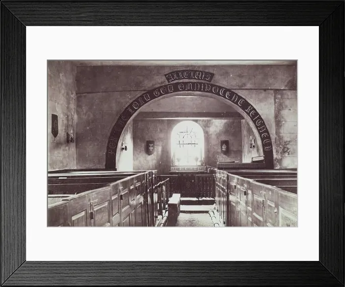 Framed Print : Church Interior, from an album compiled by Sir John Everett Millais. Creator: Unknown Framed Print : Church Interior, from an album compiled by Sir John Everett Millais. Creator: Unknown