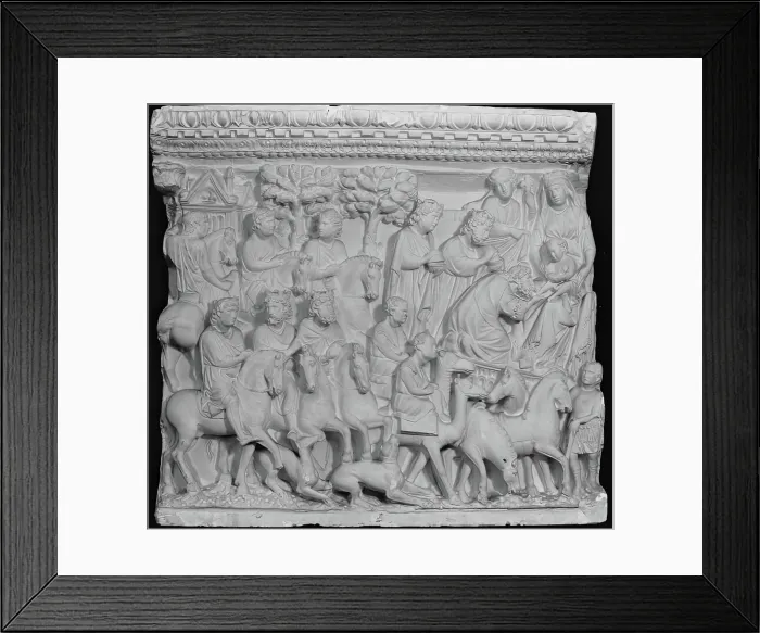 Framed Print : Adoration of the Kings, 1267-1268. Creator: Unknown Framed Print : Adoration of the Kings, 1267-1268. Creator: Unknown