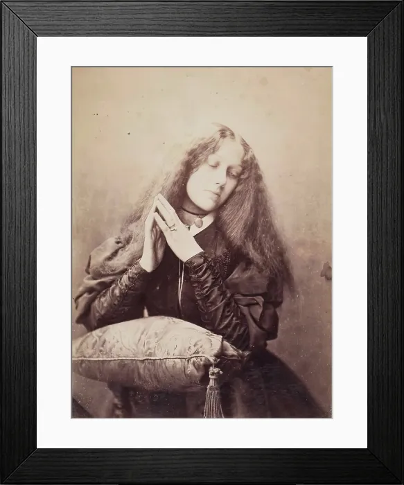Framed Print : An Artist's Model, from an album compiled by Sir John Everett Millais. Creator: Unknown. An Artist's Model, from an album compiled by Sir John Everett Millais Framed Print : An Artist's Model, from an album compiled by Sir John Everett Millais. Creator: Unknown. An Artist's Model, from an album compiled by Sir John Everett Millais