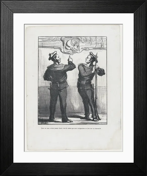 Framed Print : Nous ne nous serions jamais doutes tout de meme... 1870. Creator: Honore Daumier Framed Print : Nous ne nous serions jamais doutes tout de meme... 1870. Creator: Honore Daumier