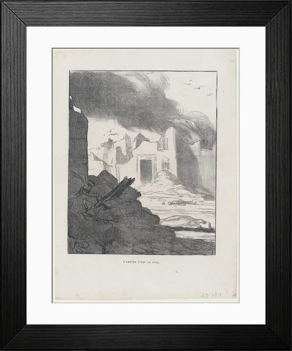 Framed Print : L'Empire c'est la Paix, 1870. Creator: Honore Daumier. L'Empire c'est la Paix, 1870. Creator: Honore Daumier Framed Print : L'Empire c'est la Paix, 1870. Creator: Honore Daumier. L'Empire c'est la Paix, 1870. Creator: Honore Daumier