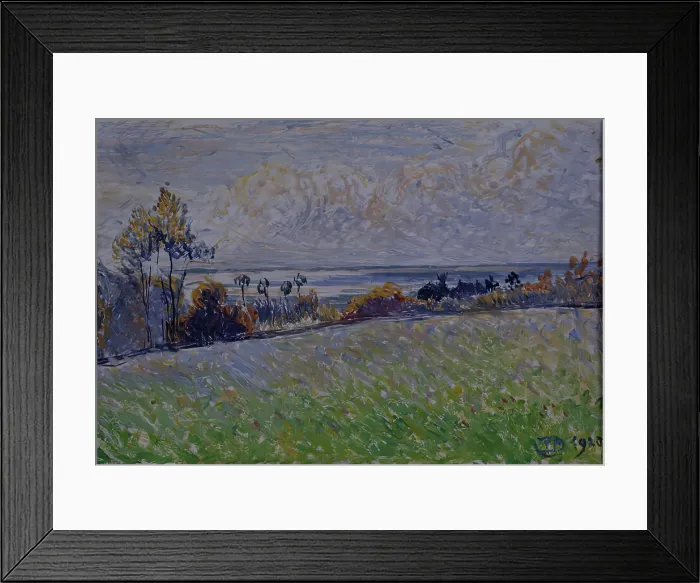 Framed Print : Landscape - Lyme Regis, 1920. Creator: Lucien Pissarro