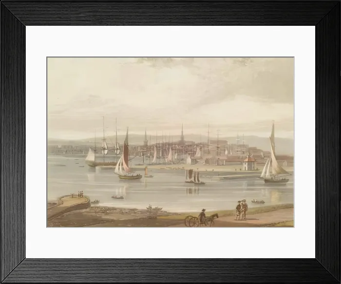 Framed Print : Aberdeen, 1822. Creator: William Daniell Framed Print : Aberdeen, 1822. Creator: William Daniell