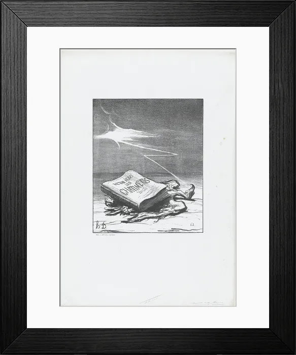 Framed Print : Page d'histoire, 1870. Creator: Honore Daumier. Page d'histoire, 1870. Creator: Honore Daumier Framed Print : Page d'histoire, 1870. Creator: Honore Daumier. Page d'histoire, 1870. Creator: Honore Daumier