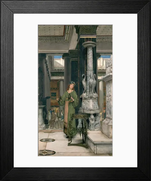 Framed Print : The Cymbal Player, 1872. Creator: Lawrence Alma-Tadema Framed Print : The Cymbal Player, 1872. Creator: Lawrence Alma-Tadema