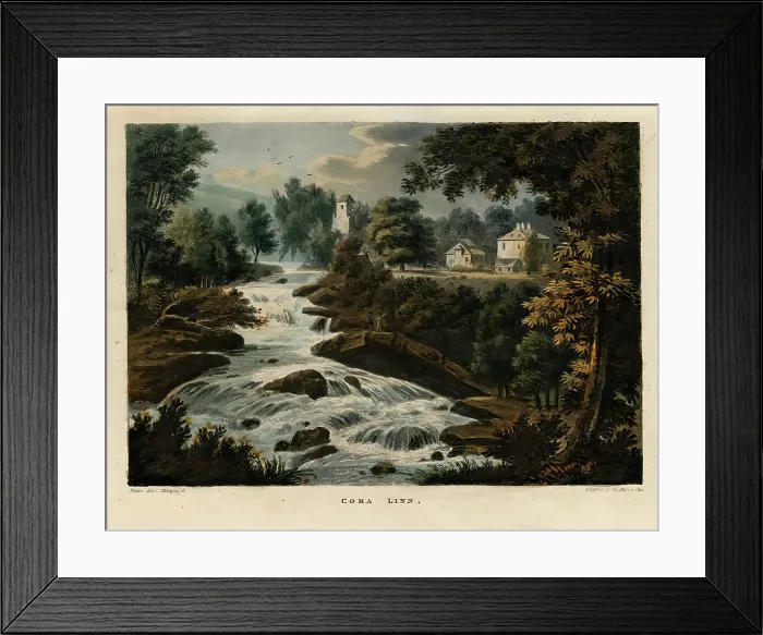 Framed Print : Cora Linn, 1801. Creator: James Merigot Framed Print : Cora Linn, 1801. Creator: James Merigot