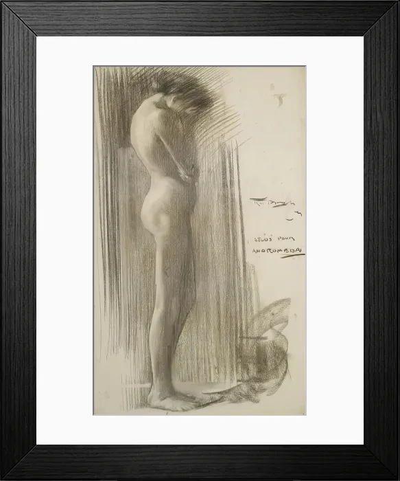 Framed Print : Study for 'Andromeda', c1893. Creator: Robert Brough Framed Print : Study for 'Andromeda', c1893. Creator: Robert Brough