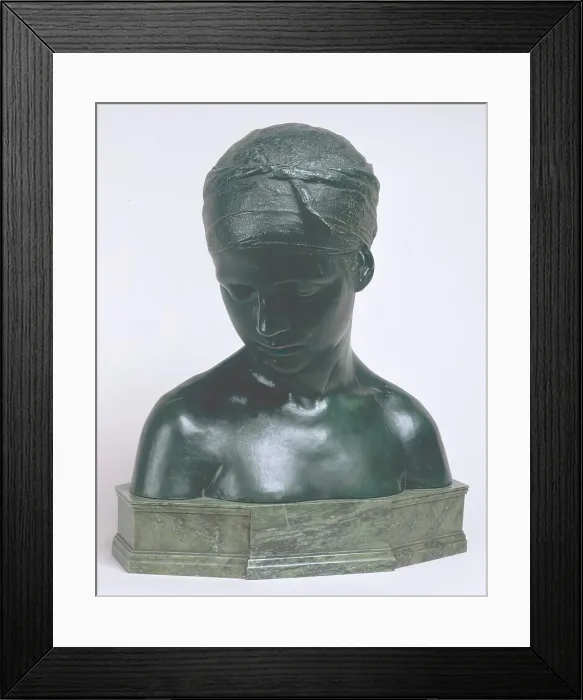 Framed Print : Meditation, 1886. Creator: Edward Onslow Ford Framed Print : Meditation, 1886. Creator: Edward Onslow Ford
