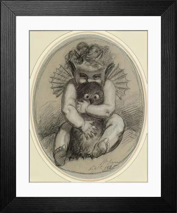 Framed Print : Puck, 1825. Creator: William Dyce Framed Print : Puck, 1825. Creator: William Dyce