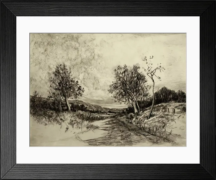 Framed Print : Road To The Ranch, 1900-1924. Creator: Wilson Eugene Silsby Framed Print : Road To The Ranch, 1900-1924. Creator: Wilson Eugene Silsby