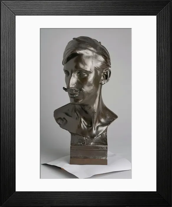 Framed Print : Robert Brough, 1900-1924. Creator: Francis Derwent Wood Framed Print : Robert Brough, 1900-1924. Creator: Francis Derwent Wood