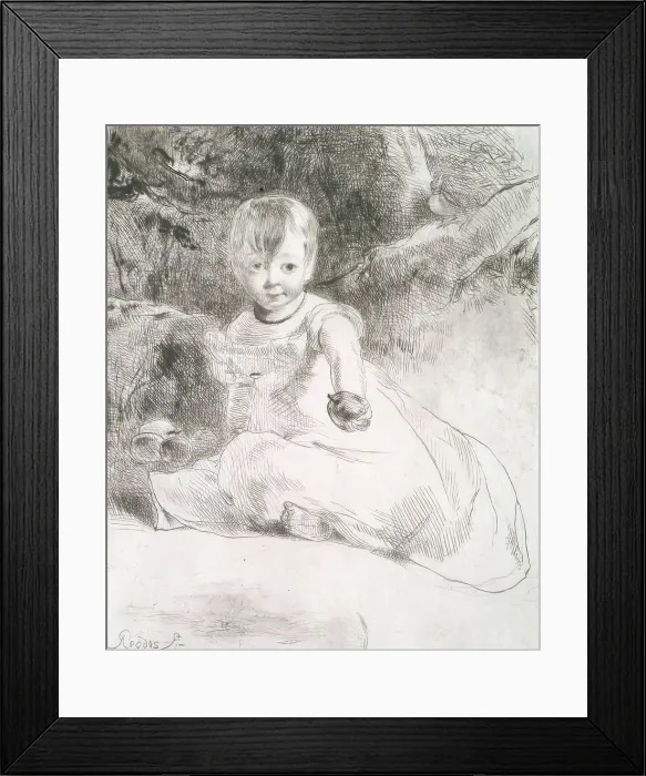 Framed Print : Child with an Apple: Portrait of the Artist's Niece, Agnes Paul, 1826. Creator: Andrew Geddes. Child with an Apple: Portrait of the Artist's Niece, Agnes Paul, 1826 Framed Print : Child with an Apple: Portrait of the Artist's Niece, Agnes Paul, 1826. Creator: Andrew Geddes. Child with an Apple: Portrait of the Artist's Niece, Agnes Paul, 1826