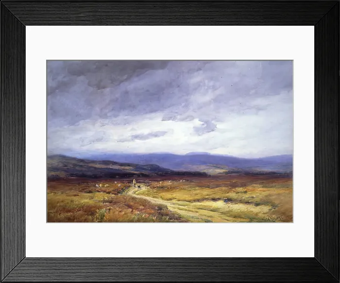 Framed Print : Muir of Dinnet, 1900-1924. Creator: George Russell Gowans