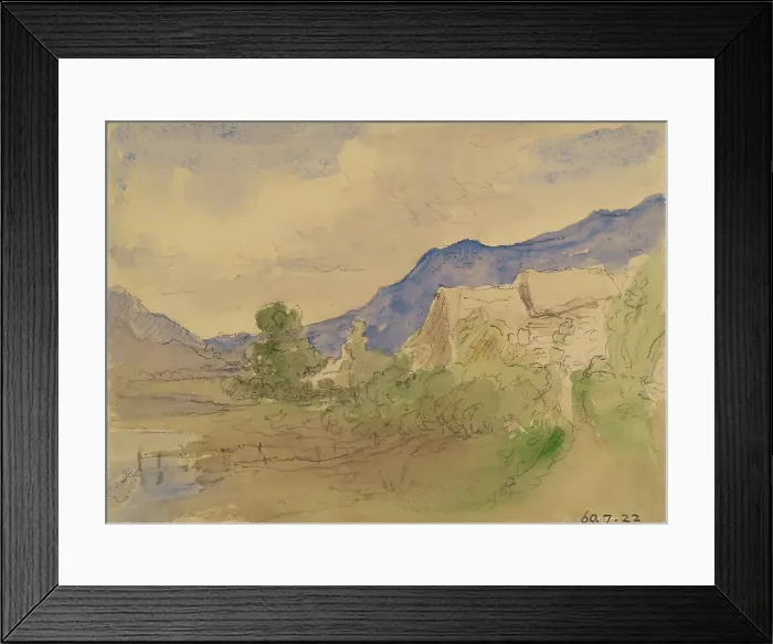Framed Print : Landscape, 1825-1849. Creator: William Allan Framed Print : Landscape, 1825-1849. Creator: William Allan