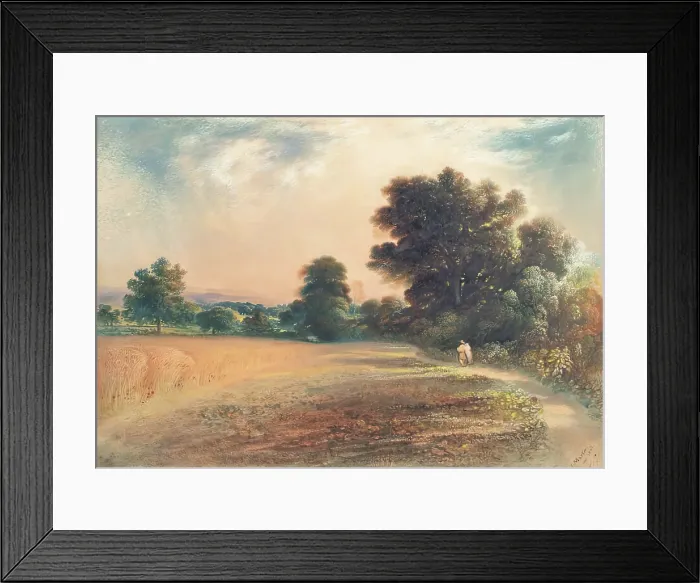Framed Print : English Landscape, 1847. Creator: John Martin Framed Print : English Landscape, 1847. Creator: John Martin