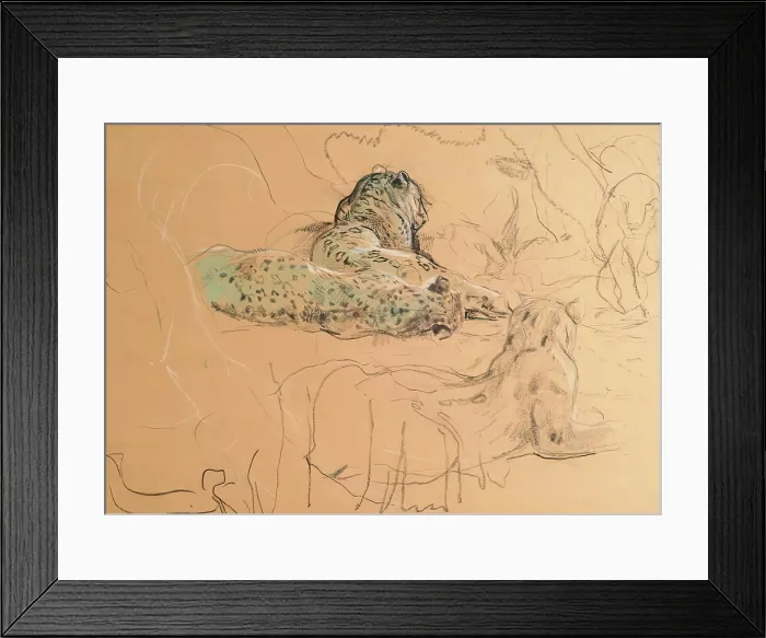 Framed Print : Leopard. Creator: John MacAllan Swan Framed Print : Leopard. Creator: John MacAllan Swan