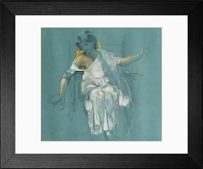 Framed Print : Study of Circe, c1870-1910. Creator: John MacAllan Swan Framed Print : Study of Circe, c1870-1910. Creator: John MacAllan Swan