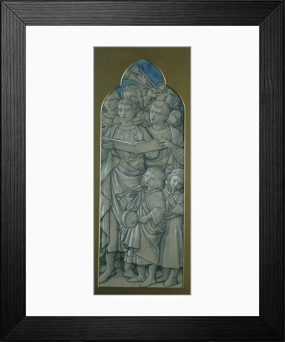Framed Print : The Choristers - Design For A Stained Glass Window In Ely Cathedral, c1856. Creator: William Dyce Framed Print : The Choristers - Design For A Stained Glass Window In Ely Cathedral, c1856. Creator: William Dyce
