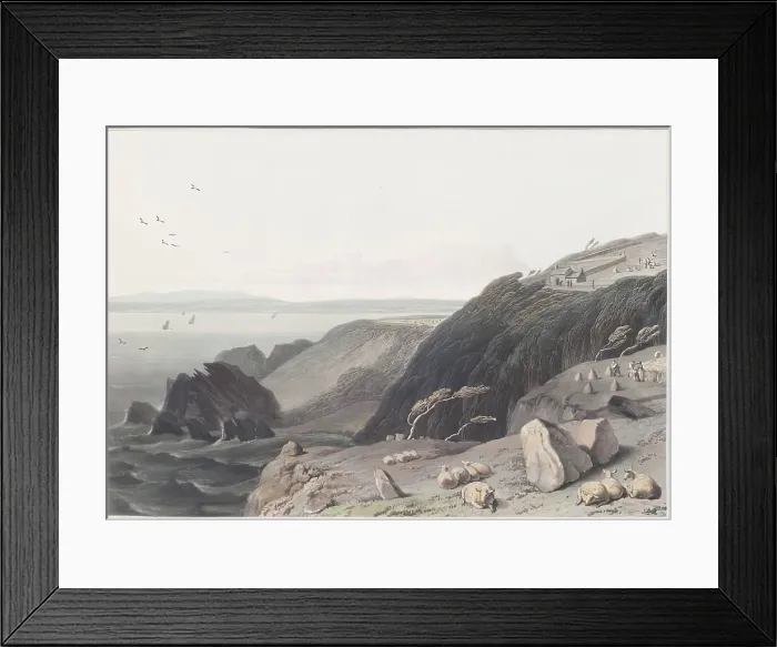 Framed Print : Near Carsluith, Galloway, 1816. Creator: William Daniell Framed Print : Near Carsluith, Galloway, 1816. Creator: William Daniell