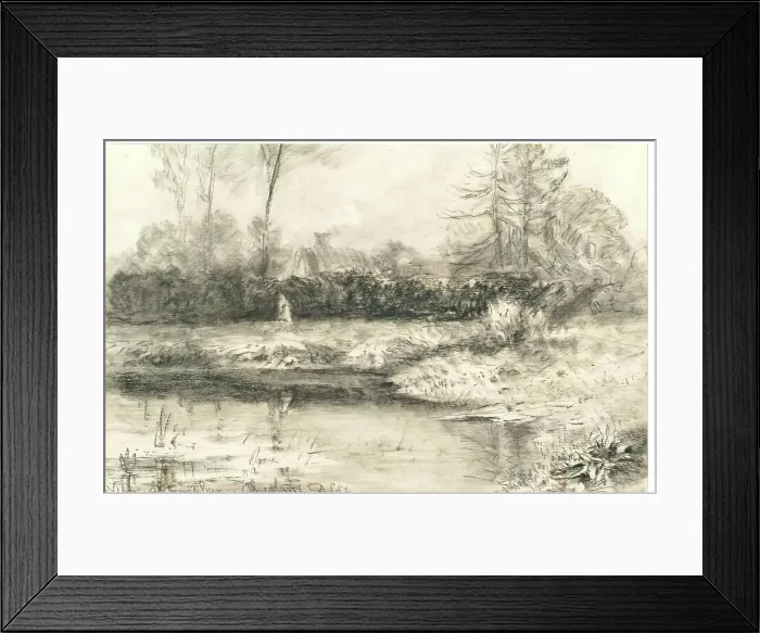 Framed Print : Near Altrincham, Cheshire, 1844. Creator: David Cox the Elder Framed Print : Near Altrincham, Cheshire, 1844. Creator: David Cox the Elder