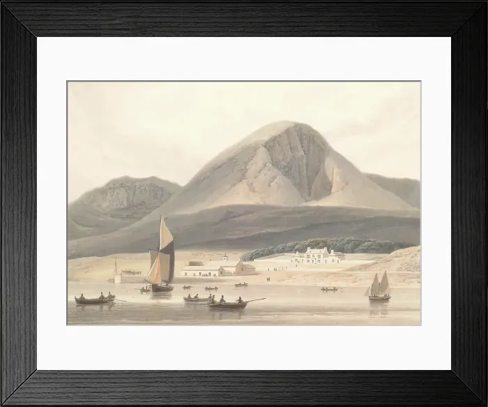 Framed Print : Liveras, Near Broadford Skye. Creator: William Daniell Framed Print : Liveras, Near Broadford Skye. Creator: William Daniell