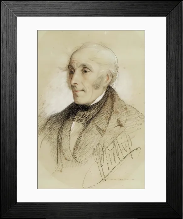 Framed Print : Portrait Sketch, c1840s. Creator: John Phillip Framed Print : Portrait Sketch, c1840s. Creator: John Phillip