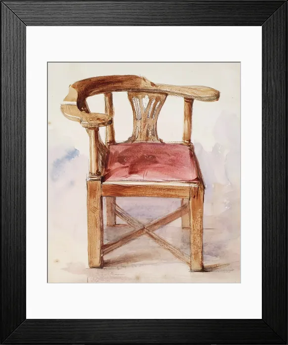Framed Print : Corner Chair, c1837-1867. Creator: John Phillip Framed Print : Corner Chair, c1837-1867. Creator: John Phillip