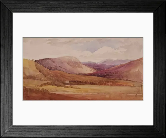 Framed Print : Landscape - Tree-covered Valley, c1840s. Creator: John Phillip Framed Print : Landscape - Tree-covered Valley, c1840s. Creator: John Phillip