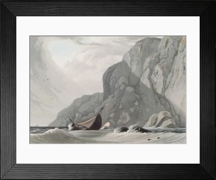 Framed Print : Ardnamurchan Point, Argyllshire, 1818. Creator: William Daniell Framed Print : Ardnamurchan Point, Argyllshire, 1818. Creator: William Daniell