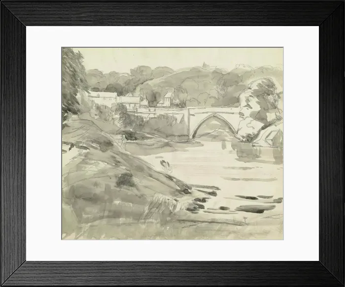 Framed Print : The Brig of Balgownie, Old Aberdeen, ex. 1924. Creator: William York Macgregor Framed Print : The Brig of Balgownie, Old Aberdeen, ex. 1924. Creator: William York Macgregor
