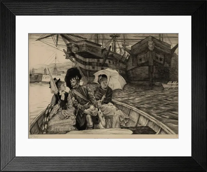 Framed Print : Entre les Deux mon Coeur Balance, 1877. Creator: James Tissot Framed Print : Entre les Deux mon Coeur Balance, 1877. Creator: James Tissot