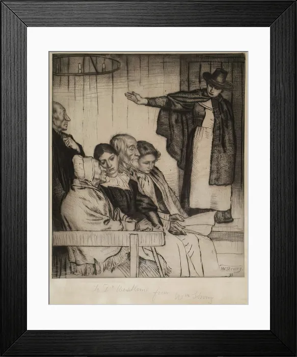 Framed Print : The Conventicle, 1893. Creator: William Strang Framed Print : The Conventicle, 1893. Creator: William Strang