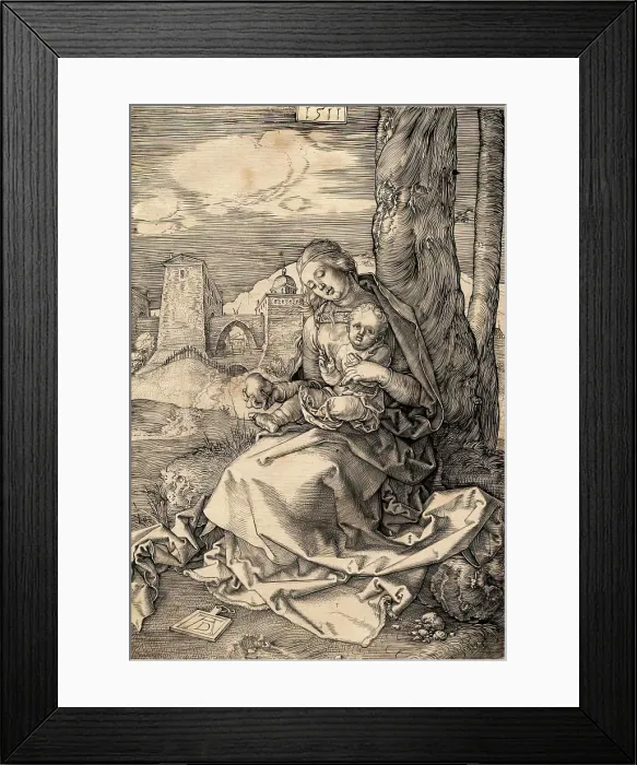 Framed Print : Madonna and Child, with Pear, 1511. Creator: Albrecht Durer Framed Print : Madonna and Child, with Pear, 1511. Creator: Albrecht Durer
