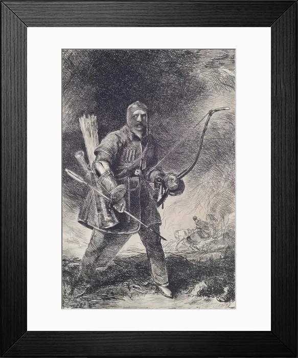 Framed Print : Sir William Allan as an Archer, 1815. Creator: Andrew Geddes Framed Print : Sir William Allan as an Archer, 1815. Creator: Andrew Geddes