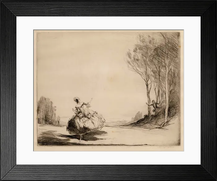Framed Print : La Surprise, c1891-1921. Creator: Claude Allin Shepperson Framed Print : La Surprise, c1891-1921. Creator: Claude Allin Shepperson