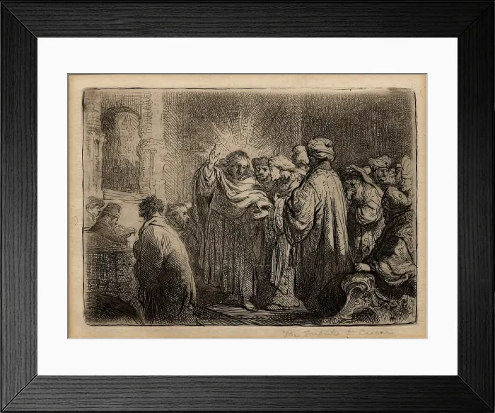 Framed Print : The Tribute to Caesar, c1635. Creator: Unknown Framed Print : The Tribute to Caesar, c1635. Creator: Unknown